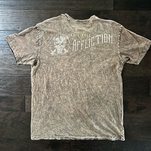 Affliction Chris Kyle Tshirt Tan Gods Country American Sniper Vintage Rare EUC